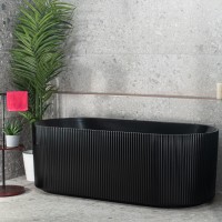 Fluted Matte Black